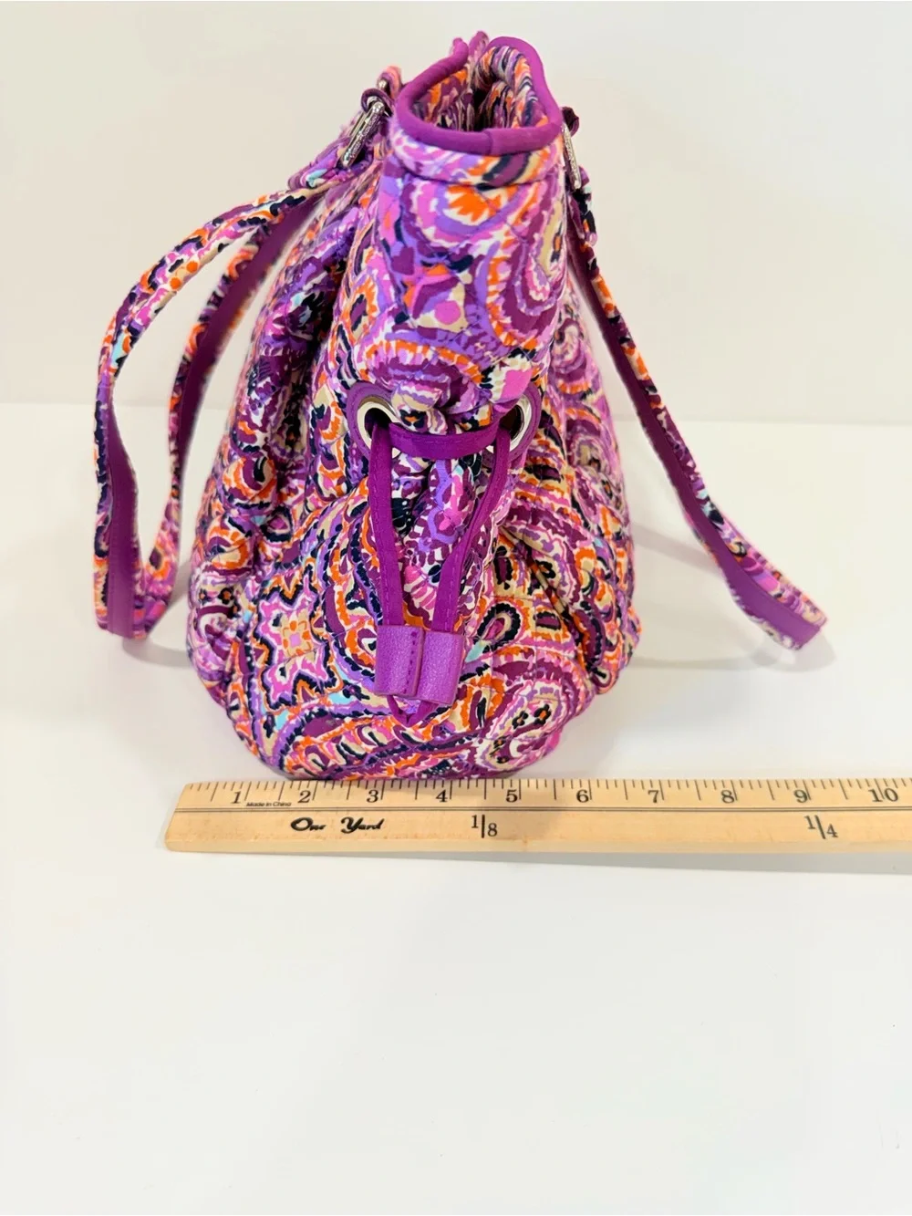 Vera Bradley Iconic Glenna Satchel Dream Tapestry NWT Retired Purple Paisley Bag